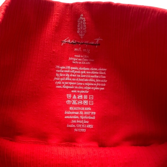 Free People Movement Good Karma Running Shorts XS/S & M/L Cherry Tomato NWOT - Picture 7 of 7